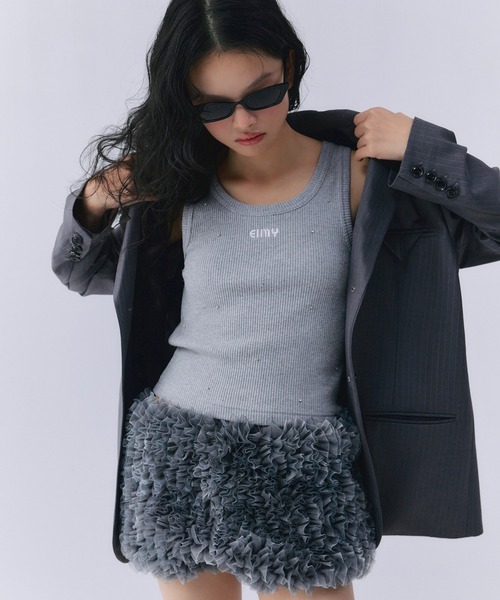 EIMY ISTOIRE(エイミーイストワール)の「チュールフリルショートパンツ(その他パンツ・レディース・ブラック/グレー/その他8・F)」の5枚目の写真