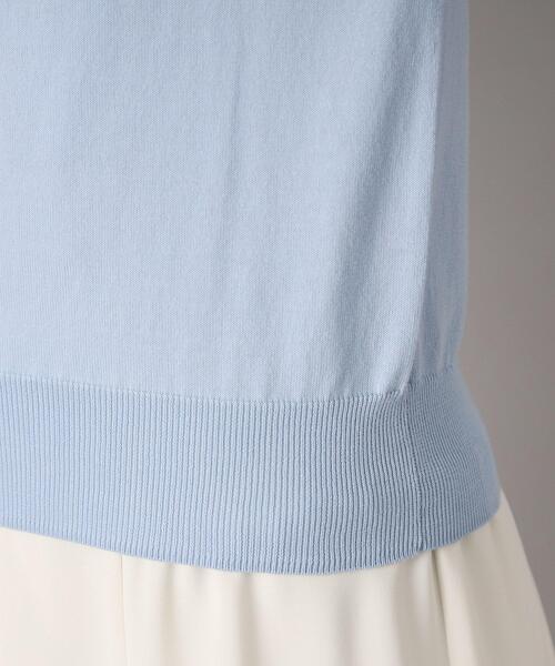 くうさま専用♡ドレステリア　コットンシルク混ボーダー セール】【定番/洗える】コットンシルク混ハーフスリーブ