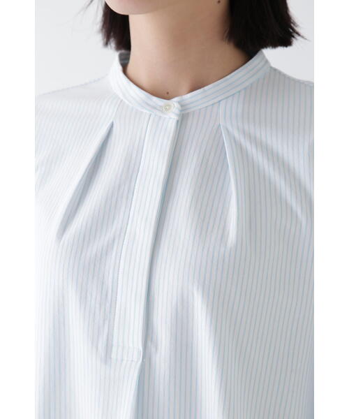 human woman(ヒューマンウーマン)の「◆鹿の子ジャージーストライプバンドカラープルオーバー(Tシャツ/カットソー・レディース・チャコールグレー/ブルー系その他3・MEDIUM)」の20枚目の写真