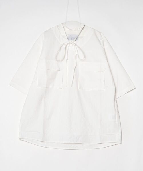 VOAAOV（ヴォアーブ）の「【VOAAOV】 ENSHU-SUN DRYING TYPEWRITER BIG POCKET T-Shirt（シャツ/ブラウス・メンズ・グレー/ライトブラウン/ブラック/オフホワイト・2/1）」の2枚目の写真