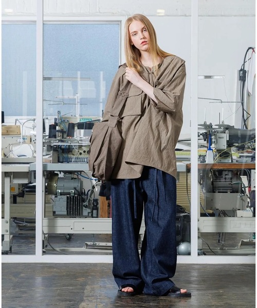 VOAAOV（ヴォアーブ）の「【VOAAOV】 ENSHU-SUN DRYING TYPEWRITER BIG POCKET T-Shirt（シャツ/ブラウス・メンズ・グレー/ライトブラウン/ブラック/オフホワイト・2/1）」の8枚目の写真