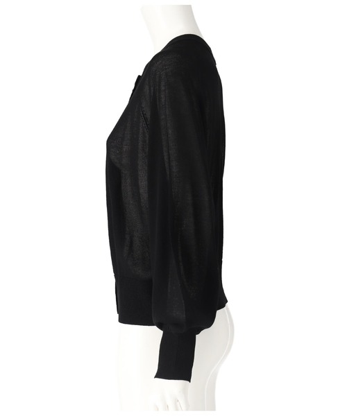 Settimissimo（セッティミッシモ）の「リネンタッチ 2WAY シアー カーディガン（カーディガン/ボレロ・レディース・ラベンダー/ブラック/オフホワイト・FREE）」の22枚目の写真