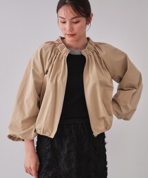 OPAQUE.CLIP | バルーンスリーブZIPブルゾン【洗濯洗い可】(ブルゾン)