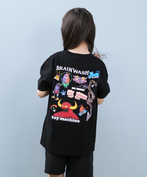 TOY MACHINE/トイマシーン BRAIN WASH S/S T キッズ Tシャツ