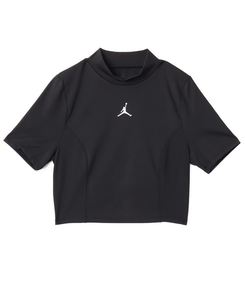 JORDAN BRAND(ジョーダンブランド)の「JORDAN BRAND AS W J SS SOLID KNIT TOP / ジョーダンブランド ウィメンズ ジョーダン ソリッド ニット S/S トップ / NIKE【SP】(Tシャツ/カットソー・レディース・ブラック・S/M/L)」の1枚目の写真