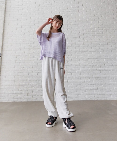 GLOBAL WORK（グローバルワーク）の「ダブルウエストカットパンツ/323380（スウェットパンツ・キッズ・ブラック/ホワイト系その他/杢グレー・130cm/140cm/150cm/160cm）」の5枚目の写真