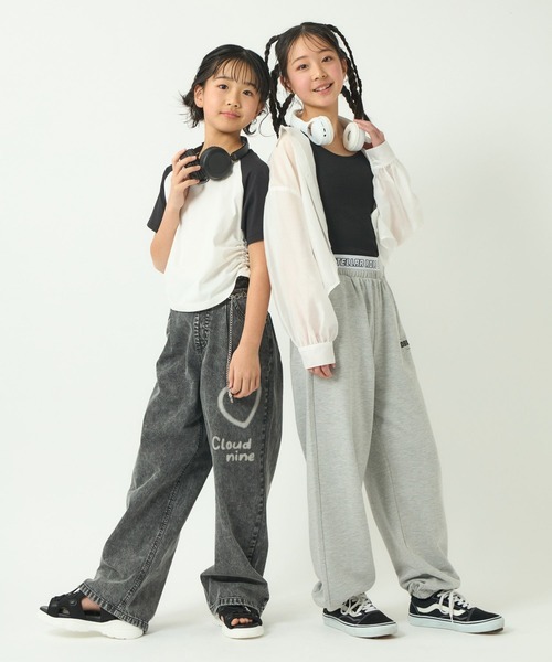 GLOBAL WORK（グローバルワーク）の「ダブルウエストカットパンツ/323380（スウェットパンツ・キッズ・ブラック/ホワイト系その他/杢グレー・130cm/140cm/150cm/160cm）」の12枚目の写真