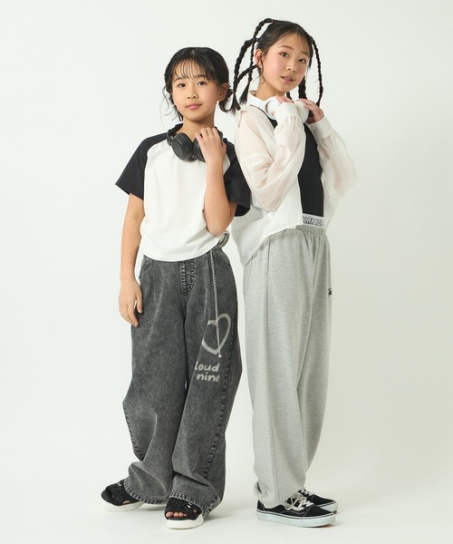 GLOBAL WORK（グローバルワーク）の「ダブルウエストカットパンツ/323380（スウェットパンツ・キッズ・ブラック/ホワイト系その他/杢グレー・130cm/140cm/150cm/160cm）」の13枚目の写真
