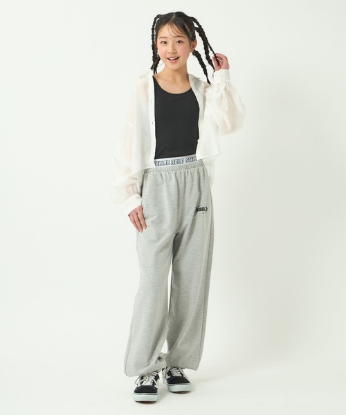 GLOBAL WORK（グローバルワーク）の「ダブルウエストカットパンツ/323380（スウェットパンツ・キッズ・ブラック/ホワイト系その他/杢グレー・130cm/140cm/150cm/160cm）」の15枚目の写真