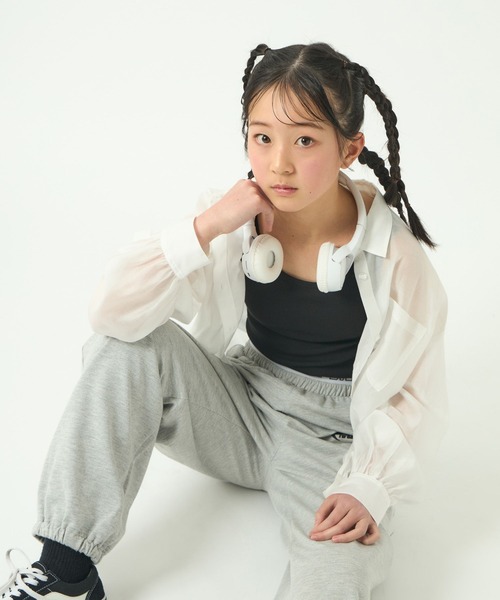 GLOBAL WORK（グローバルワーク）の「ダブルウエストカットパンツ/323380（スウェットパンツ・キッズ・ブラック/ホワイト系その他/杢グレー・130cm/140cm/150cm/160cm）」の18枚目の写真