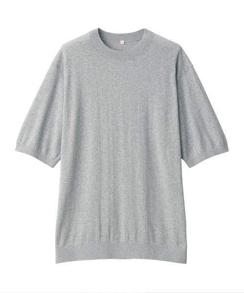 MUJI Labo ライトグレー 半袖シャツ MUJI Labo（ムジラボ）の「〔MUJI Labo〕婦人 ポプリン半袖