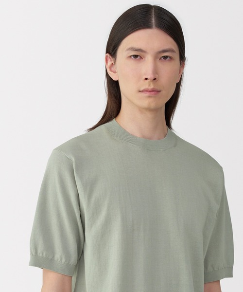 【極美品】Settefili Cashmere ハイゲージ　ニットポロシャツ SHIPS any ポロシャツ any:「接触冷感」ハイゲージ リネン