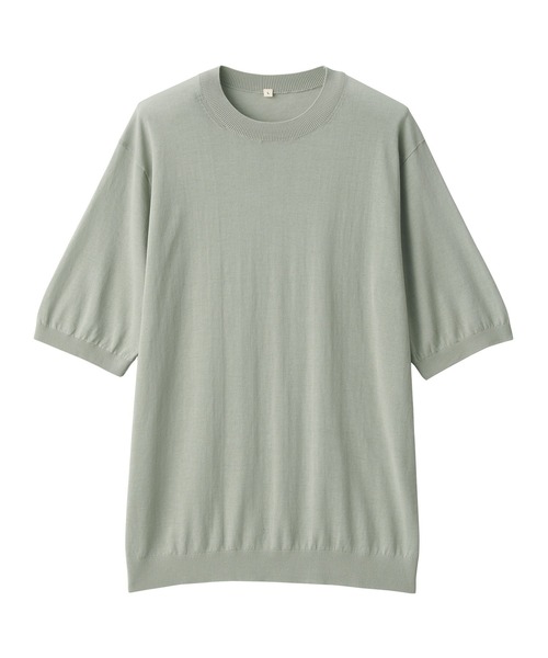 【新品未使用】muji labo コットンハイゲージニットポロ ポロシャツ 「MUJI Labo」紳士 コットンハイゲージニットポロ