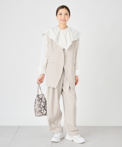 ever closet(エバークローゼット)の「ミドルジレ(ベスト・レディース・ブラック/ベージュ・FREE)」の11枚目の写真