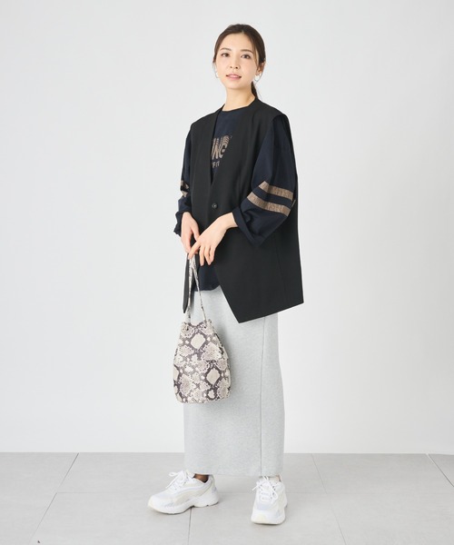 ever closet(エバークローゼット)の「ミドルジレ(ベスト・レディース・ブラック/ベージュ・FREE)」の22枚目の写真