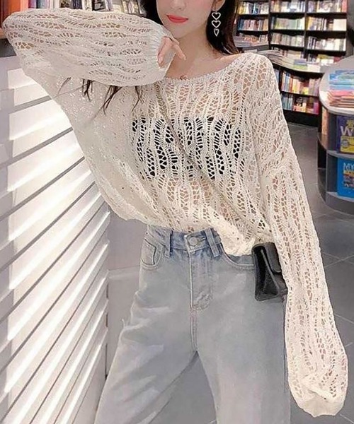 Mesh Long sleeve Tops | allege