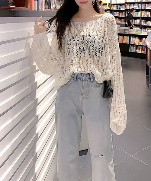 AsheKsha（アシクシャ）の「シュート丈シアートップス（Tシャツ/カットソー・レディース・ホワイト・F）」の7枚目の写真