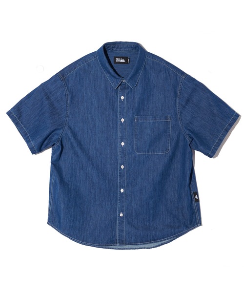 FIRST DOWN（ファーストダウン）の「デニム ショートスリーブ シャツ（シャツ/ブラウス・メンズ・ライトブルー/ブラック/インディゴブルー・XL/L/M）」の22枚目の写真