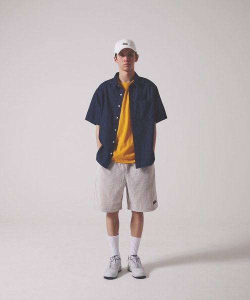 FIRST DOWN（ファーストダウン）の「デニム ショートスリーブ シャツ（シャツ/ブラウス・メンズ・ライトブルー/ブラック/インディゴブルー・XL/L/M）」の14枚目の写真