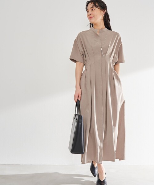 RONEL(ロネル)の「【追加2】タックフレアワンピース(ワンピース・レディース・ブラック/ベージュ/ネイビー・S/M/L)」の21枚目の写真