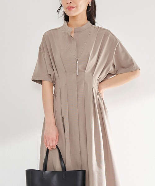 RONEL(ロネル)の「【追加2】タックフレアワンピース(ワンピース・レディース・ブラック/ベージュ/ネイビー・S/M/L)」の18枚目の写真