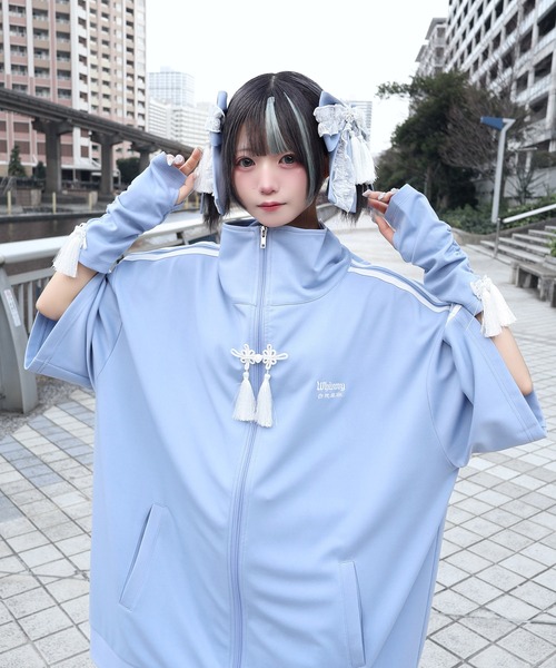 Whinny(ホワイニー)の「Whinny/スーパーパンダパンダリボン(その他ヘアアクセサリー・レディース・ホワイト/サックスブルー/ブラック・FREE)」の6枚目の写真
