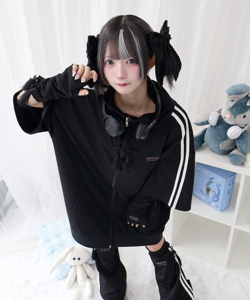 Whinny(ホワイニー)の「Whinny/スーパーパンダパンダリボン(その他ヘアアクセサリー・レディース・ホワイト/サックスブルー/ブラック・FREE)」の17枚目の写真