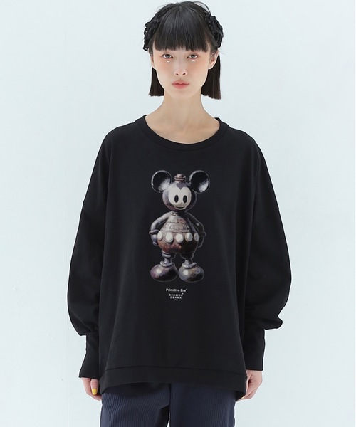 BEDSIDEDRAMA(ベットサイドドラマ)の「DIGNEY DOLL Wide Pullover(その他トップス・レディース・ナチュラル/ブラック/ホワイト・1/2)」の2枚目の写真