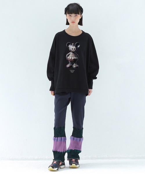 BEDSIDEDRAMA(ベットサイドドラマ)の「DIGNEY DOLL Wide Pullover(その他トップス・レディース・ナチュラル/ブラック/ホワイト・1/2)」の4枚目の写真