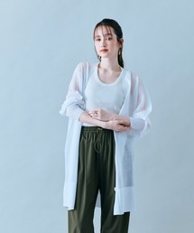 シアーロングカーディガン
