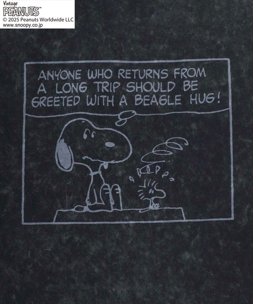 PEANUTS(ピーナッツ)の「PEANUTS SNOOPY(ピーナッツ スヌーピー)ヴィンテージライク キャラクターハートプリント メンズ レディース ユニセックス(Tシャツ/カットソー・メンズ・ミント/ラベンダー/ブラック/グレー/ライトオレンジ系・M/L/LL)」の19枚目の写真