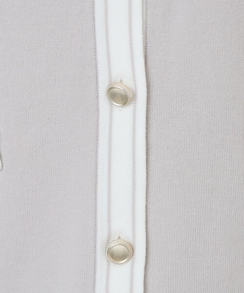 index（インデックス）の「バイカラークルーネックカーディガン/オーガニックコットン混【UV/洗濯機洗い可】（カーディガン/ボレロ・レディース・ベージュ系その他7/ホワイト系7/ブラック系4/ブルー系9・40/38/42/36）」の18枚目の写真