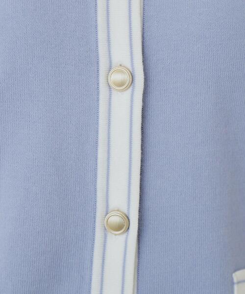 index（インデックス）の「バイカラークルーネックカーディガン/オーガニックコットン混【UV/洗濯機洗い可】（カーディガン/ボレロ・レディース・ベージュ系その他7/ホワイト系7/ブラック系4/ブルー系9・40/38/42/36）」の22枚目の写真