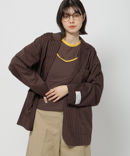 未使用タグ付 ニコアンド てぃらさんプロデュース シャツジャケット セール】【WILLIAM B.ELIOTT】エンブレムシャツジャケット