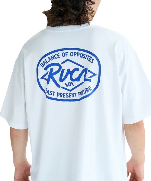 RVCA（ルーカ）の「RVCA メンズ RANCH SEA SS Tシャツ 【2025年夏モデル】/ルーカロゴバックプリント半袖Tシャツ（Tシャツ/カットソー・メンズ・ホワイト/ブラック/ライトブルー/オリーブ/スミクロ・MEDIUM/LARGE/X-LARGE/SMALL）」の9枚目の写真