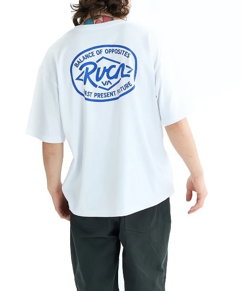 RVCA（ルーカ）の「RVCA メンズ RANCH SEA SS Tシャツ 【2025年夏モデル】/ルーカロゴバックプリント半袖Tシャツ（Tシャツ/カットソー・メンズ・ホワイト/ブラック/ライトブルー/オリーブ/スミクロ・MEDIUM/LARGE/X-LARGE/SMALL）」の11枚目の写真