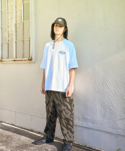 RVCA（ルーカ）の「RVCA メンズ RANCH SEA SS Tシャツ 【2025年夏モデル】/ルーカロゴバックプリント半袖Tシャツ（Tシャツ/カットソー・メンズ・ホワイト/ブラック/ライトブルー/オリーブ/スミクロ・MEDIUM/LARGE/X-LARGE/SMALL）」の7枚目の写真