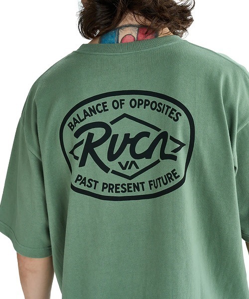 RVCA（ルーカ）の「RVCA メンズ RANCH SEA SS Tシャツ 【2025年夏モデル】/ルーカロゴバックプリント半袖Tシャツ（Tシャツ/カットソー・メンズ・ホワイト/ブラック/ライトブルー/オリーブ/スミクロ・MEDIUM/LARGE/X-LARGE/SMALL）」の22枚目の写真