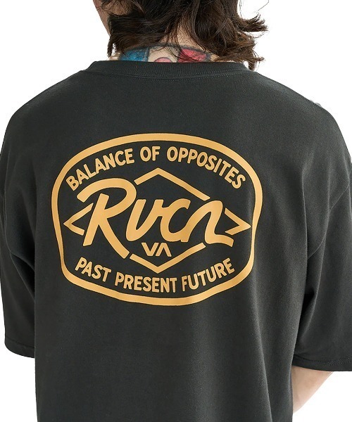 RVCA（ルーカ）の「RVCA メンズ RANCH SEA SS Tシャツ 【2025年夏モデル】/ルーカロゴバックプリント半袖Tシャツ（Tシャツ/カットソー・メンズ・ホワイト/ブラック/ライトブルー/オリーブ/スミクロ・MEDIUM/LARGE/X-LARGE/SMALL）」の18枚目の写真