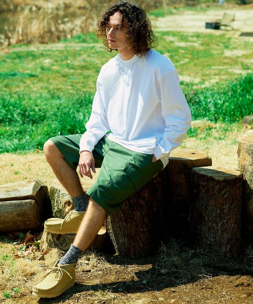 ragged mountain(ラギットマウンテン)の「【RAGGED MOUNTAIN:ラギットマウンテン】カーゴショートパンツ(カーゴパンツ・メンズ・カーキ/ベージュ/ブラック・MEDIUM/X-LARGE/LARGE)」の12枚目の写真