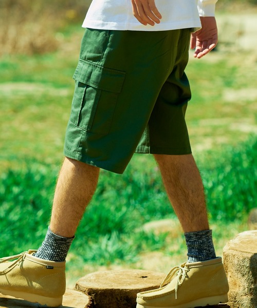 ragged mountain(ラギットマウンテン)の「【RAGGED MOUNTAIN:ラギットマウンテン】カーゴショートパンツ(カーゴパンツ・メンズ・カーキ/ベージュ/ブラック・MEDIUM/X-LARGE/LARGE)」の14枚目の写真