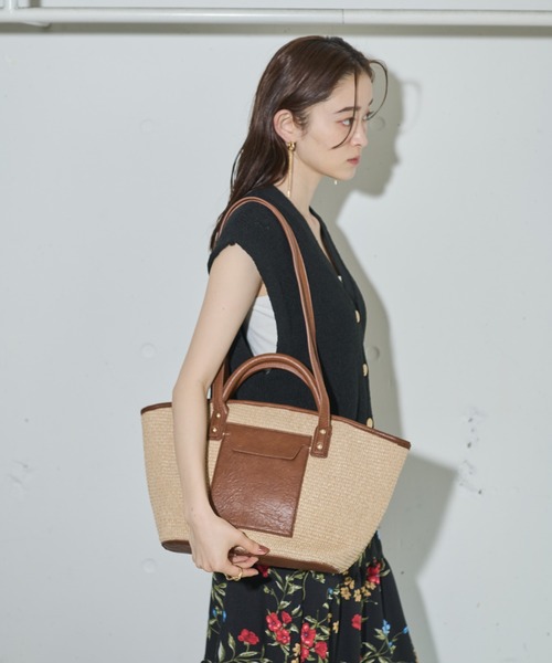 ストロー ラージトート / かごバッグ
品番: CJ518 SVVRP
(3) ドゥー イット オール ストロー ラージ トート | KATE SPADE NEW