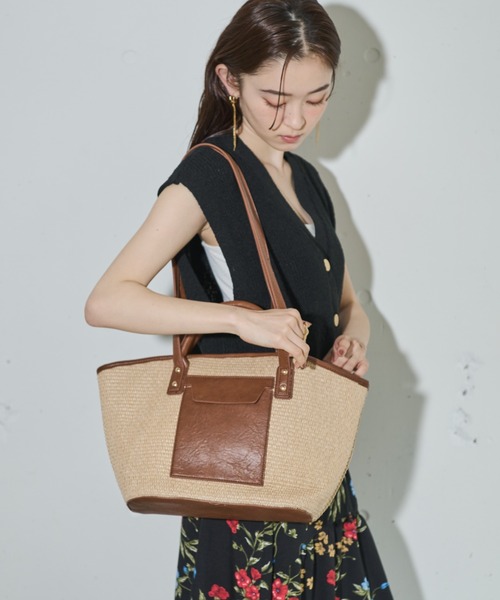 ストロー ラージトート / かごバッグ
品番: CJ518 SVVRP
(3) ドゥー イット オール ストロー ラージ トート | KATE SPADE NEW