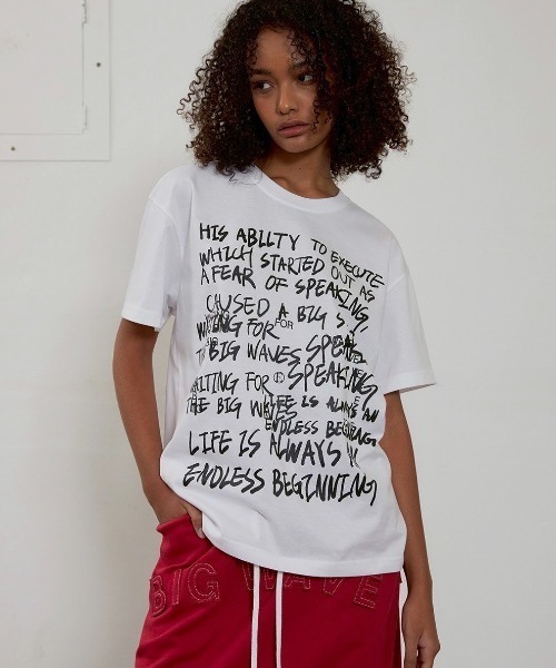 ESC STUDIO（イーエスシースタジオ）の「【ESC STUDIO】graffiti t-shirt（Tシャツ/カットソー・メンズ・ブラック/ホワイト/ブラウン・ONE SIZE）」の16枚目の写真