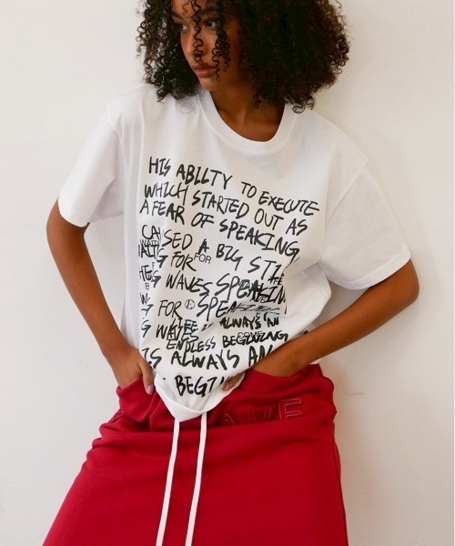 ESC STUDIO（イーエスシースタジオ）の「【ESC STUDIO】graffiti t-shirt（Tシャツ/カットソー・メンズ・ブラック/ホワイト/ブラウン・ONE SIZE）」の15枚目の写真