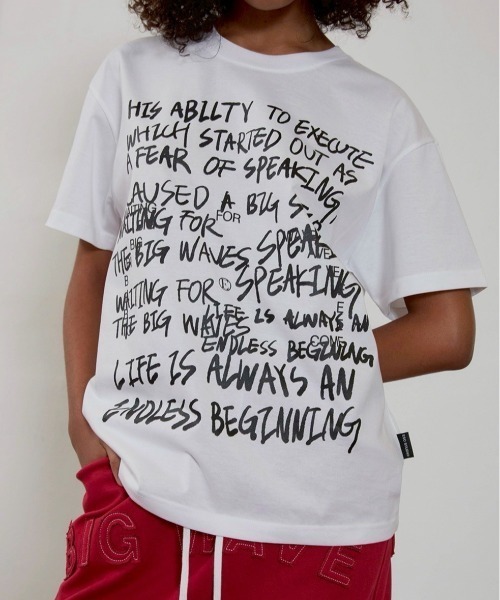 ESC STUDIO（イーエスシースタジオ）の「【ESC STUDIO】graffiti t-shirt（Tシャツ/カットソー・メンズ・ブラック/ホワイト/ブラウン・ONE SIZE）」の17枚目の写真