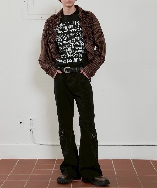 ESC STUDIO（イーエスシースタジオ）の「【ESC STUDIO】graffiti t-shirt（Tシャツ/カットソー・メンズ・ブラック/ホワイト/ブラウン・ONE SIZE）」の20枚目の写真