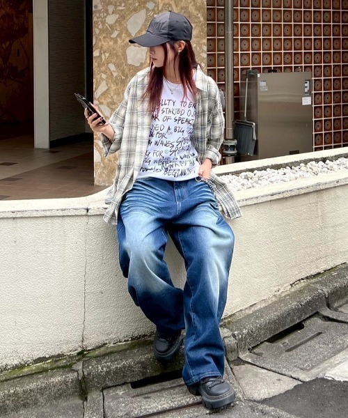 ESC STUDIO（イーエスシースタジオ）の「【ESC STUDIO】graffiti t-shirt（Tシャツ/カットソー・メンズ・ブラック/ホワイト/ブラウン・ONE SIZE）」の4枚目の写真