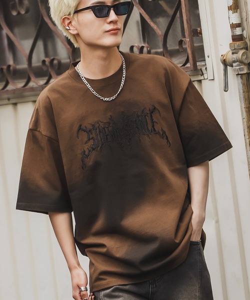 SIDEWAY STANCE(サイドウェイスタンス)の「【SIDEWAY STANCE】特殊加工 半袖Tシャツ(Tシャツ/カットソー・メンズ・ブラック系1/ブラック/ブラック系/ブラウン/ブラウン系1/ブラウン系・X-LARGE/LARGE/MEDIUM/SMALL)」の6枚目の写真