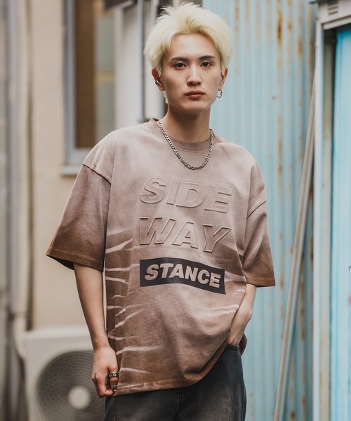 SIDEWAY STANCE(サイドウェイスタンス)の「【SIDEWAY STANCE】特殊加工 半袖Tシャツ(Tシャツ/カットソー・メンズ・ブラック系1/ブラック/ブラック系/ブラウン/ブラウン系1/ブラウン系・X-LARGE/LARGE/MEDIUM/SMALL)」の22枚目の写真